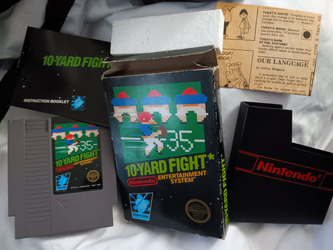 10-Yard Fight Original Nintendo Football Used NES Video Game Complete