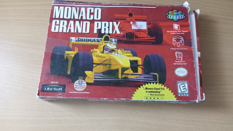 BOX ONLY Monaco Grand Prix N64 Original Replacement Nintendo 64 Case Only NO GAME