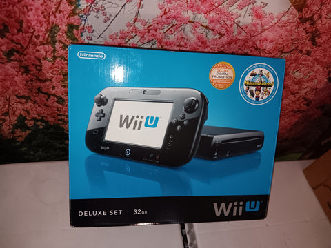 BOX ONLY Nintendo Wii U Deluxe Set Console NintendoLand Empty Box With Inserts Only