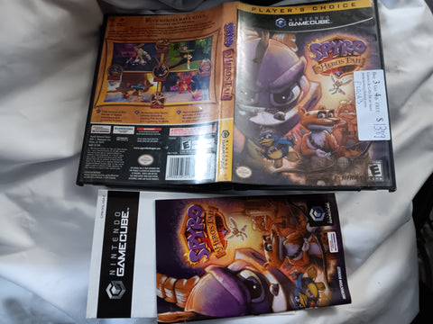 BOX & MANUAL ONLY Spyro The Dragon A Heroes Tale Nintendo Gamecube Original Packing Only