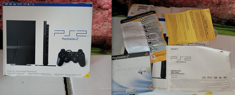 BOX & MANUALS & PS2 Startup Disk Only EMPTY Playstation 2 System Box