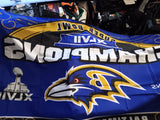 Baltimore Ravens Super Bowl XLVII NFL 3x5 foot Flag FREMONT DIE