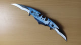 Batman Blue Sky Castle Double Blade Spring Assisted Folding Pocket Knife