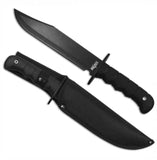 Black 14 Inch Hunting Knife With Paracord Hole