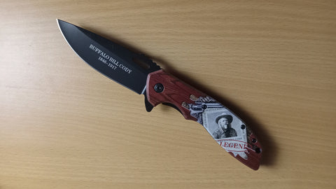 Buffalo Bill Wild West Legends Lifespan Spring Assisted Folding Pocket Knife