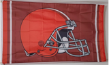 Cleveland Browns Helmet 3x5 Feet NFL Flag BRAND NEW