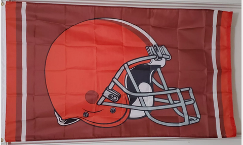 Cleveland Browns Helmet 3x5 Feet NFL Flag BRAND NEW