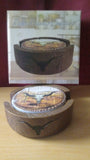 Cowboy Drink Coaster Set Rodeo Roundup Western Colorado Desert Longhorn Skull