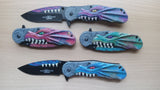 Dragon Teeth Heavy Spring Assisted Folding Pocket Knife Green