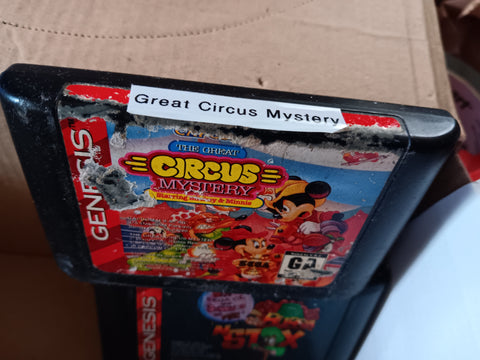 Great Circus Mystery Starring Mickey & Minnie Used Sega Genesis Video Game