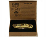 Jesse James Gift Boxed Legends of the Wild West Folding Pocket Knife