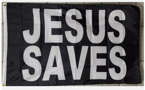 Jesus Saves 3x5 Feet Christian Flag