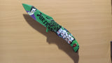 Joker Green Movie Actors Spring Assisted Folding Pocket Knife