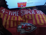 Kansas City Chiefs 4X Super Bowl NFL 3x5 foot Flag BRAND NEW