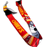 Kansas City Chiefs Mascot NFL Lanyard Keychain