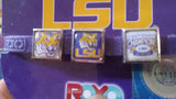 LSU Tigers NCAA Silicone Charm Bracelet