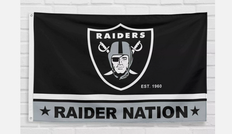 Las Vegas Raiders Raider Nation NFL 3x5 Flag