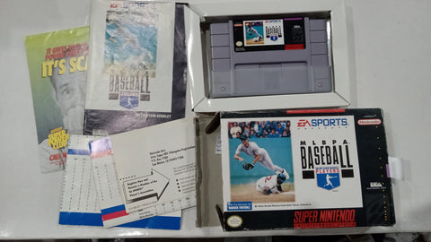 MLBPA SNES Boxed MLF USED Super Nintendo Video Game