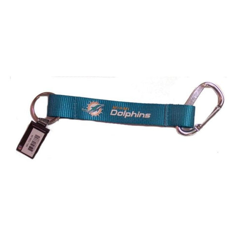 Miami Dolphins Green NFL Carabiner Lanyard Keychain