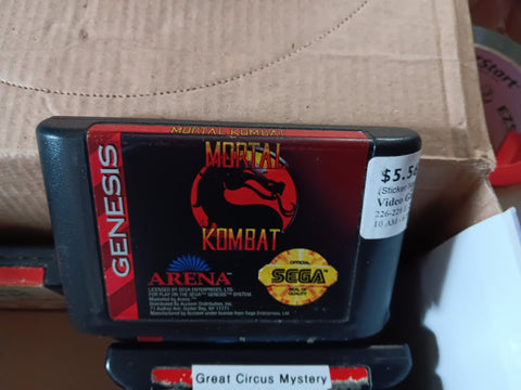 Mortal Kombat 1 Used Sega Genesis Video Game