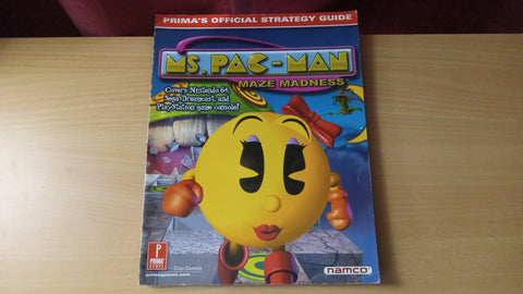 Ms. Pac Man Maze Madness Prima Official Strategy Guide Book