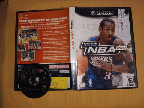 NBA 2K2 Basketball Sega Sports Used Nintendo Gamecube Video Game