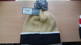 New Orleans Saints NFL Baraka Gold Cuffed Pom Knit 47 Brand Beanie Hat