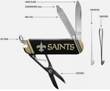 New Orleans Saints NFL Essential 7-Function Pocket Knife Multi-Tool