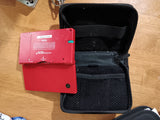 Nintendo DSi Red Console + Charger + Stylus + Carrying Case Tested and Working FREE SHIPPING