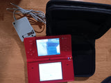 Nintendo DSi Red Console + Charger + Stylus + Carrying Case Tested and Working FREE SHIPPING