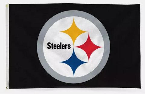 Pittsburgh Steelers Black Logo NFL 3x5 Flag