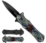 Scorpions Dueling 8 Inch Spring Assisted Folding Pocket Knife