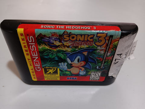 Sonic The Hedgehog 3 Used Sega Genesis Video Game