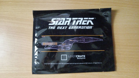 Star Trek Next Generation 2016 Loot Crate USS Enterprise Dedication Plaque Replica Decal