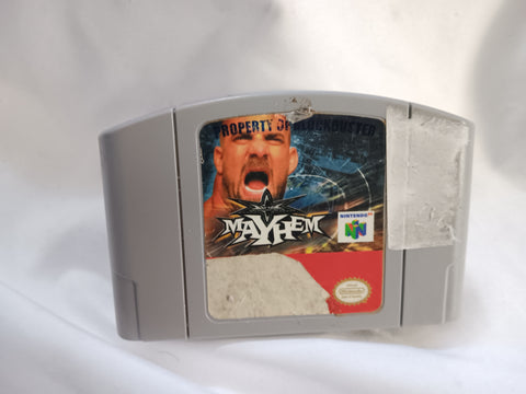 WCW Mayhem Wrestling N64 Used Video Game Cartridge Nintendo 64