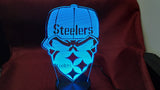 Pittsburgh Steelers Skull Mask NFL Color Changing LED Night Light