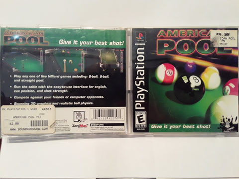 American Pool Used Playstation 1 Video Game