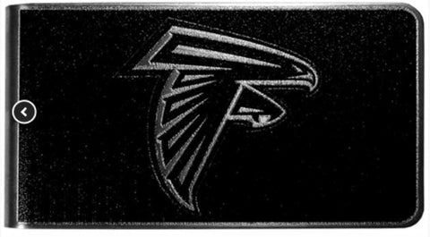 Atlanta Falcons NFL Black Steel Money Clip