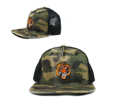 Bengali Tiger Camo Adjustable Snapback Baseball Cap Hat