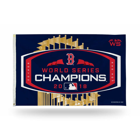 Boston Red Sox MLB 2018 World Series Champions 3x5 Flag