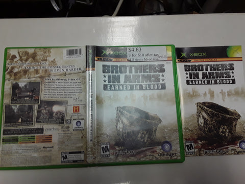 Brothers in Arms Earned In Blood Used Original Xbox Video Game