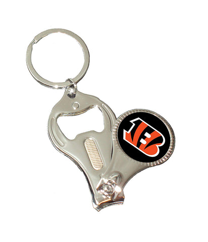 Cincinnati Bengals NFL 3-in-1 Key Chain Bottle Opener Nail Clippers