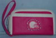 ***50OFF*** Cleveland Browns NFL Vintage Pink Womens Rhinestone Wallet