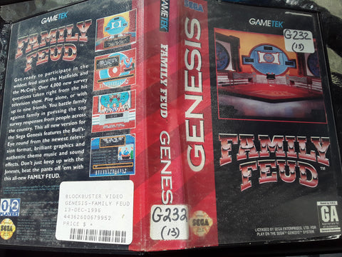 Family Feud COMPLETE Used Sega Genesis Video Game