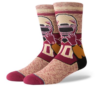 Florida State Seminoles NCAA Stance College Character Logo Crew Socks