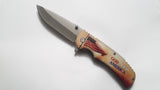 God Bless America 8 Inch Spring assisted Folding Pocket Knife