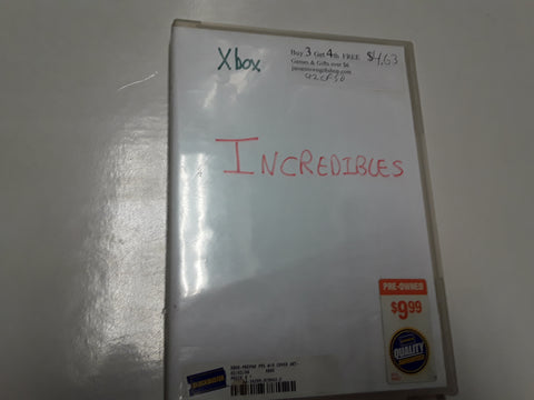 Incredibles Disney Used Original Xbox Video Game