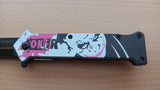 Joker White 8 Inch Split Blade Why So Serious Spring Assisted Folding Pocket Knife 3.2