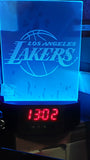 ***50OFF*** Los Angeles Lakers NBA Color-Changing LED Military Time Clock Night Light Lamp