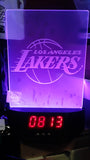 ***50OFF*** Los Angeles Lakers NBA Color-Changing LED Military Time Clock Night Light Lamp